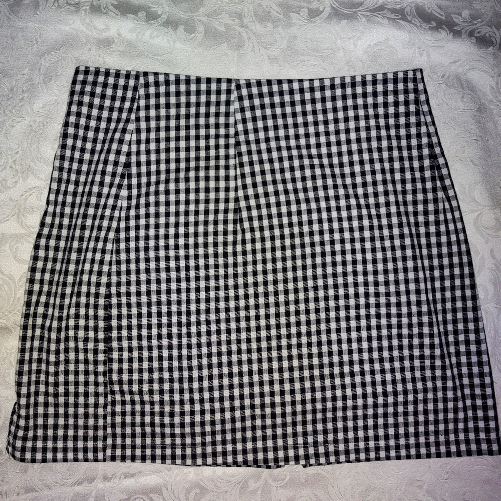 Checker Print Miniskirt